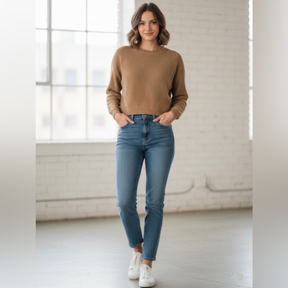 Fashion Nova | Tan Crew Neck Sweater
